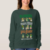 Fun Gnomes BLESSED MEHR ALS Happy St Patricks Day Sweatshirt (Vorderseite)