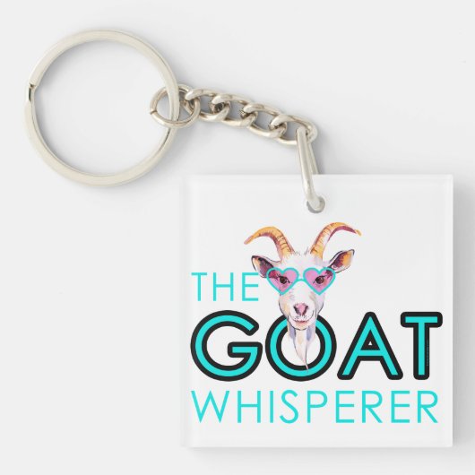 Fun Goat Lovers Crazy Goat Lady Schlüsselanhänger (Vorderseite)