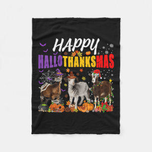 Fun Goats Mummy Pilgrim Santa Costume Happy Hallot Fleecedecke