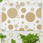 Fun Gold Champagner Bläschen Muster Küchentuch (Gefaltet)