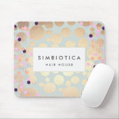 Fun Gold Confetti Muster Mousepad (Mit Mouse)