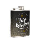 Fun Gold Glitzer Stars Rente Neue Abenteuer Flachmann (Rechts)