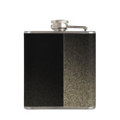 Fun Gold Glitzer Stars Rente Neue Abenteuer Flachmann (Rückseite)