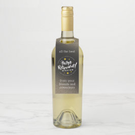 Fun Gold Glitzer Stars Rente Neue Abenteuer Flaschenanhänger