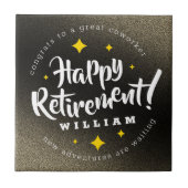 Fun Gold Glitzer Stars Rente Neue Abenteuer Fliese (Vorderseite)