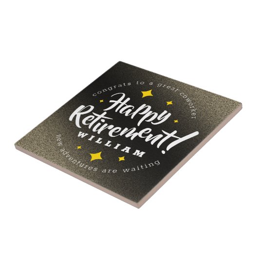 Fun Gold Glitzer Stars Rente Neue Abenteuer Fliese (Seite)