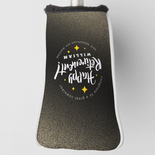 Fun Gold Glitzer Stars Rente Neue Abenteuer Golf Headcover (Rotieren 90)