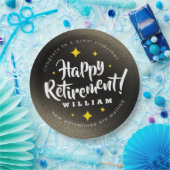 Fun Gold Glitzer Stars Rente Neue Abenteuer Pappteller (Party)