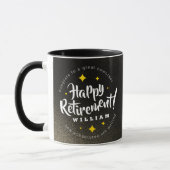 Fun Gold Glitzer Stars Rente Neue Abenteuer Tasse (Links)