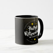 Fun Gold Glitzer Stars Rente Neue Abenteuer Tasse (VorderseiteRechts)