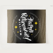 Fun Gold Glitzer Stars Rente Neue Abenteuer Wandteppich (Vorderseite (Horizontal))