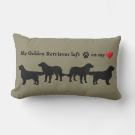 Fun Golden Retriever Dog Pet Quote Lendenkissen