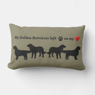 Fun Golden Retriever Dog Pet Quote Lendenkissen