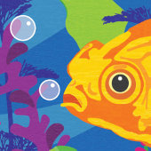 Fun Goldfish Aquarium Blank Karte