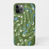 Fun golf course graphic on a phone case (Rückseite)