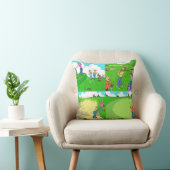 Fun Golf Cushion. Golfers Golfing Illustrationen. Kissen (Stuhl )