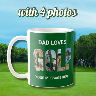 Fun Golf Custom 4 Fotos Meldungsname Kaffeetasse