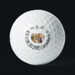 Fun Golf Foto Hochzeit Save the Date II Golfball<br><div class="desc">Golfball Save the Date. Foto. Titleist Pro V1. Spaß. Ungewöhnlich.</div>