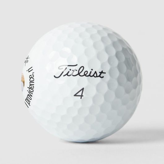 Fun Golf Foto Hochzeit Save the Date II Golfball (Logo)