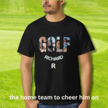 Fun Golf Foto Monogram Name