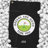 Fun Golf Grüntöne Fore Golfer Funny Spaß Custom Golfhandtuch