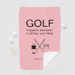 Fun Golf Happens Personalisiertes Golfhandtuch