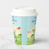 Fun Golf Theme Retirement Party Pappbecher (Links)