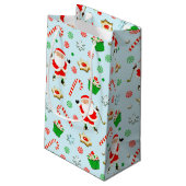 Fun Golf Weihnachten Kleine Geschenktasche Geschenktüte (Rückseite Schrägansicht)