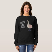 Fun Goose Woke Up and Chose Violence Geese Joke Sweatshirt (Vorne ganz)