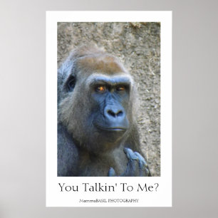 Fun Gorilla Poster! Poster