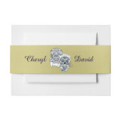 Fun Goth Sugar Skulls Braut und Bauerndesign Einladungsbanderole (Vorderseite Beispiel)