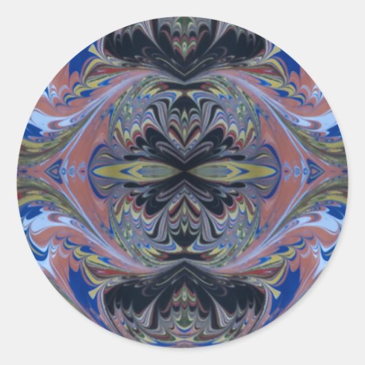 Fun Gothic Themed Black and Yellow Runder Aufkleber (Vorderseite)