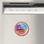 Fun Graffiti Art Family Wiedersehen Souvenirs Rund Magnet (In Situ (Geschirrspüler))