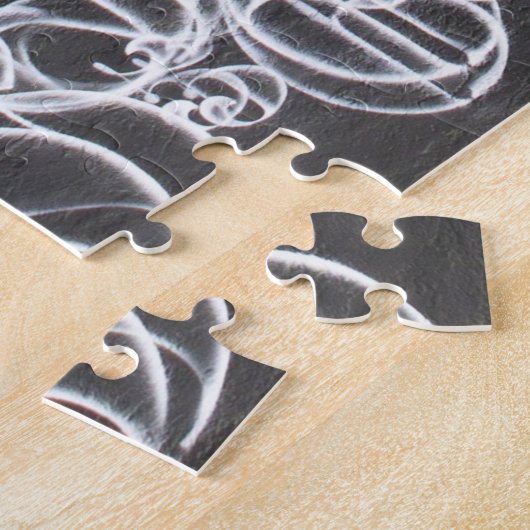 Fun graffiti-geeigneter Mann, der ein Ghettoblaste Puzzle (Seite)