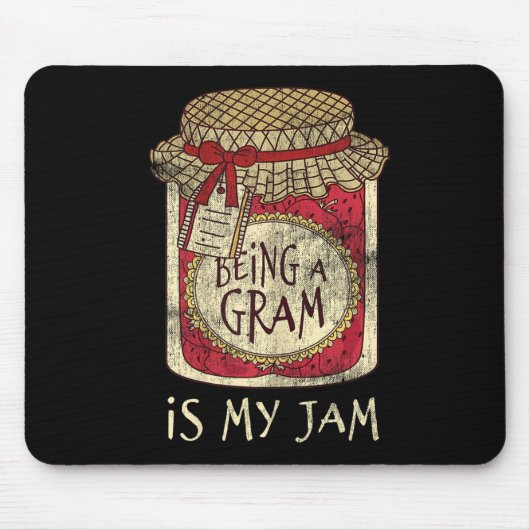 Fun Grandma Cute & Funny Being A Gram Quote Mousepad (Vorne)