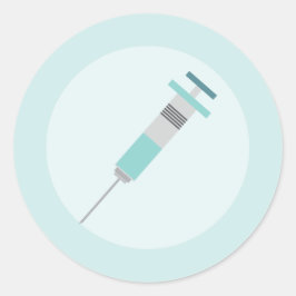 Fun Graphic Art; Needle Dekoration Runder Aufkleber