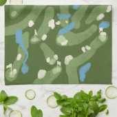 Fun graphic golf course towel geschirrtuch (Gefaltet)