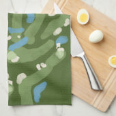 Fun graphic golf course towel geschirrtuch (Viertel Falte)
