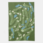 Fun graphic golf course towel geschirrtuch (Vertikal)