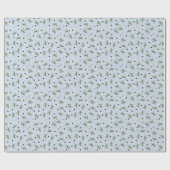 Fun Grasshopper Bug Bonanza Green Red Pastel Blue Geschenkpapier (Flach)