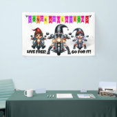 FUN gratuliert Banner (Messeveranstaltung)