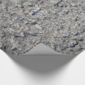 Fun graue Imitate aus grobem Beton Geschenkpapier (Ecke)