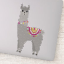 Fun Gray Llama
