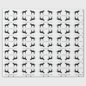 Fun Great Dane Wrapping Paper Geschenkpapier (Flach)