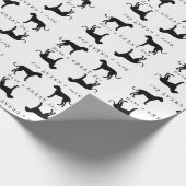 Fun Great Dane Wrapping Paper Geschenkpapier (Ecke)