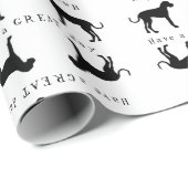 Fun Great Dane Wrapping Paper Geschenkpapier (Rolleneckpunkt)