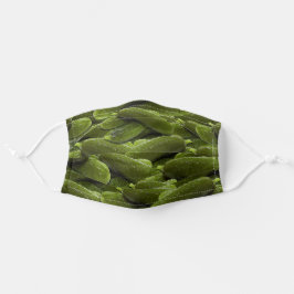 Fun Green Dill Pickles Muster für Canners Mund-Nasen-Maske Aus Stoff