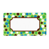 Fun Green Dots Labels (Vorne)