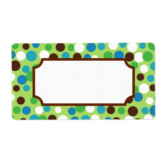 Fun Green Dots Labels (Vorne)