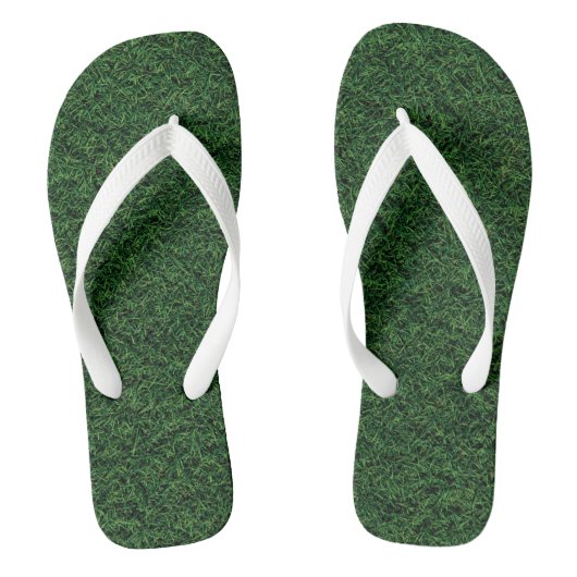 Fun Green Grass Adult Flip Flops Badesandalen (Fußbett)